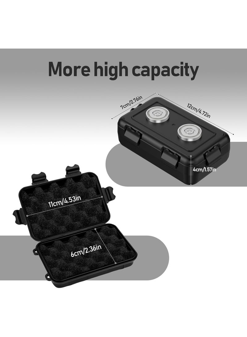 صندوق المفتاح المغناطيسي ، إخفاء مفتاح مفتاح السيارة المغناطيسي حامل المفتاح إخفاء المفتاح ، حامل المفتاح المخفي للماء حالة مفتاح السيارة للسفر في الهواء الطلق ، صندوق المفتاح المغناطيسي للسيارات تحت (2 ، أسود) - Image 3